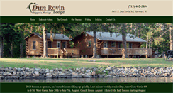 Desktop Screenshot of dunrovinlodge.com